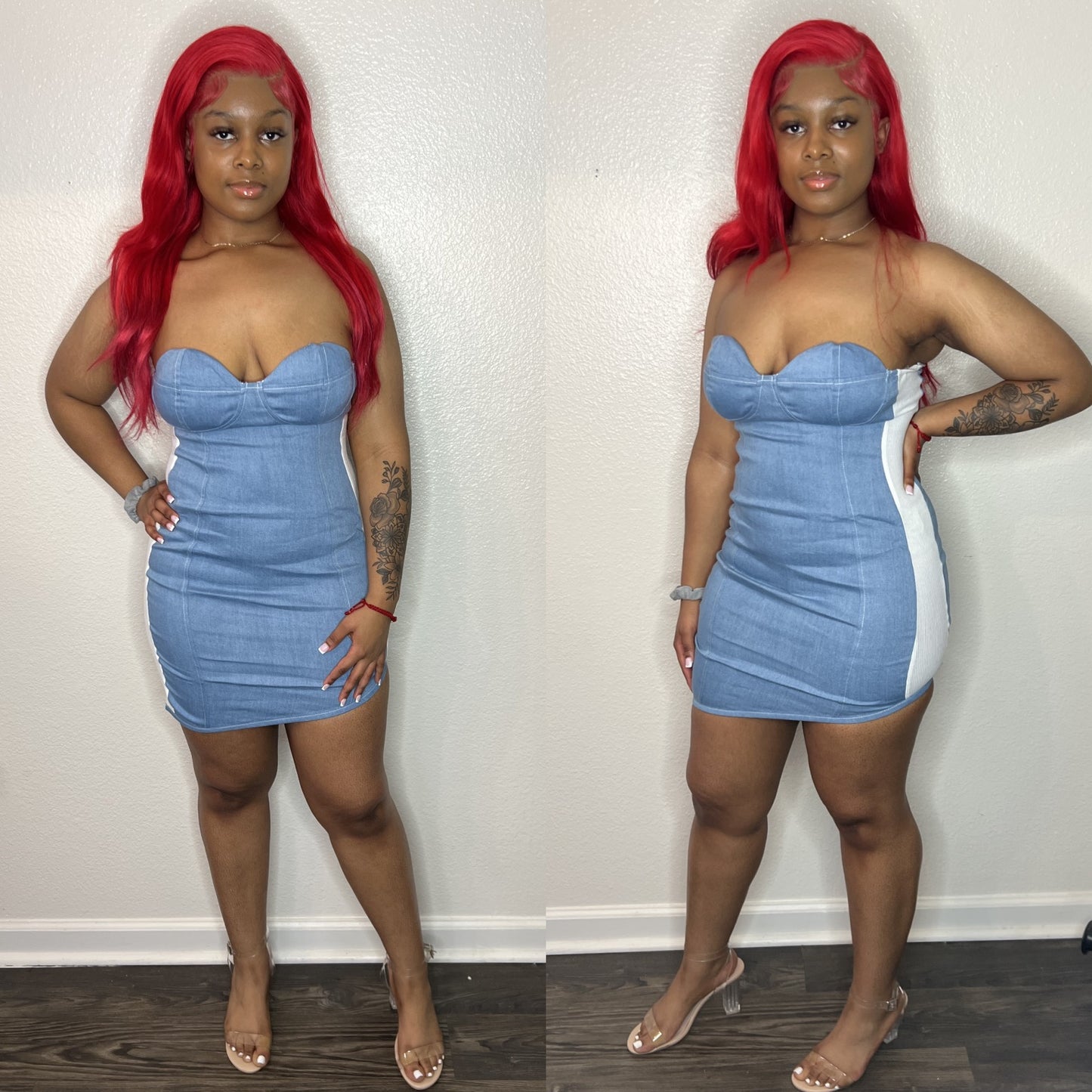 Strapless Fitted Dress