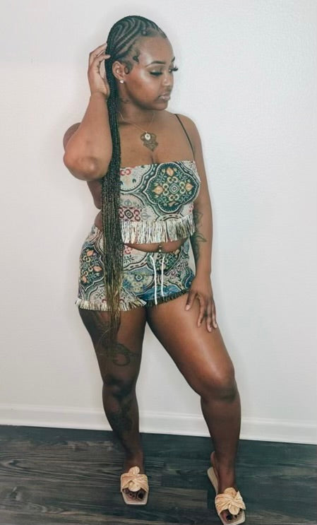 Fringe short set